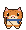 PAWZI: Ginger tabby, navy scarf, quiver.